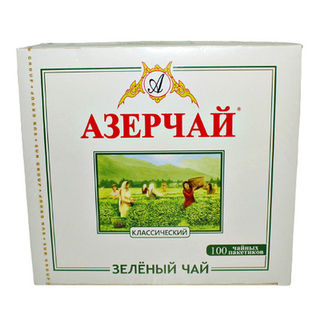 Чай Азерчай зеленый 100пак